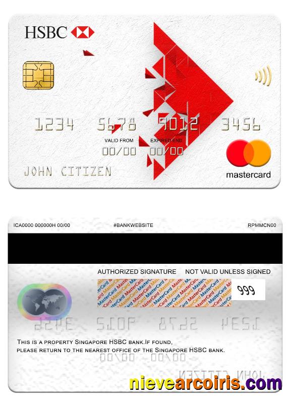 Singapore HSBC Bank mastercard